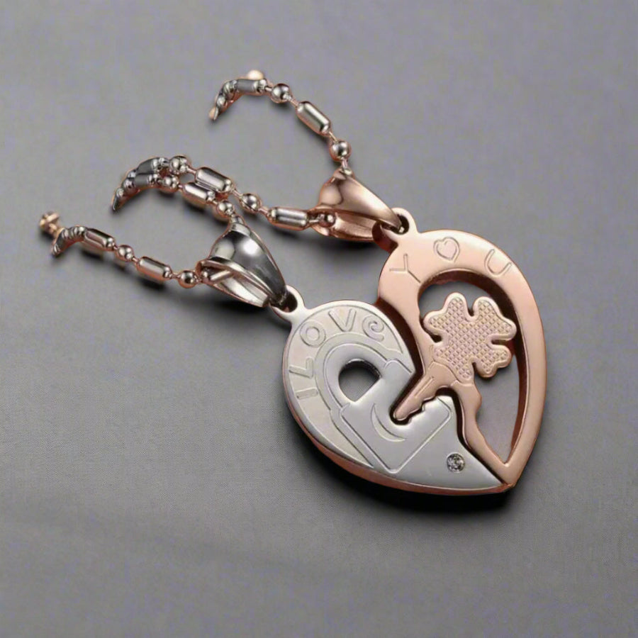 Twin Flame Heart Locket