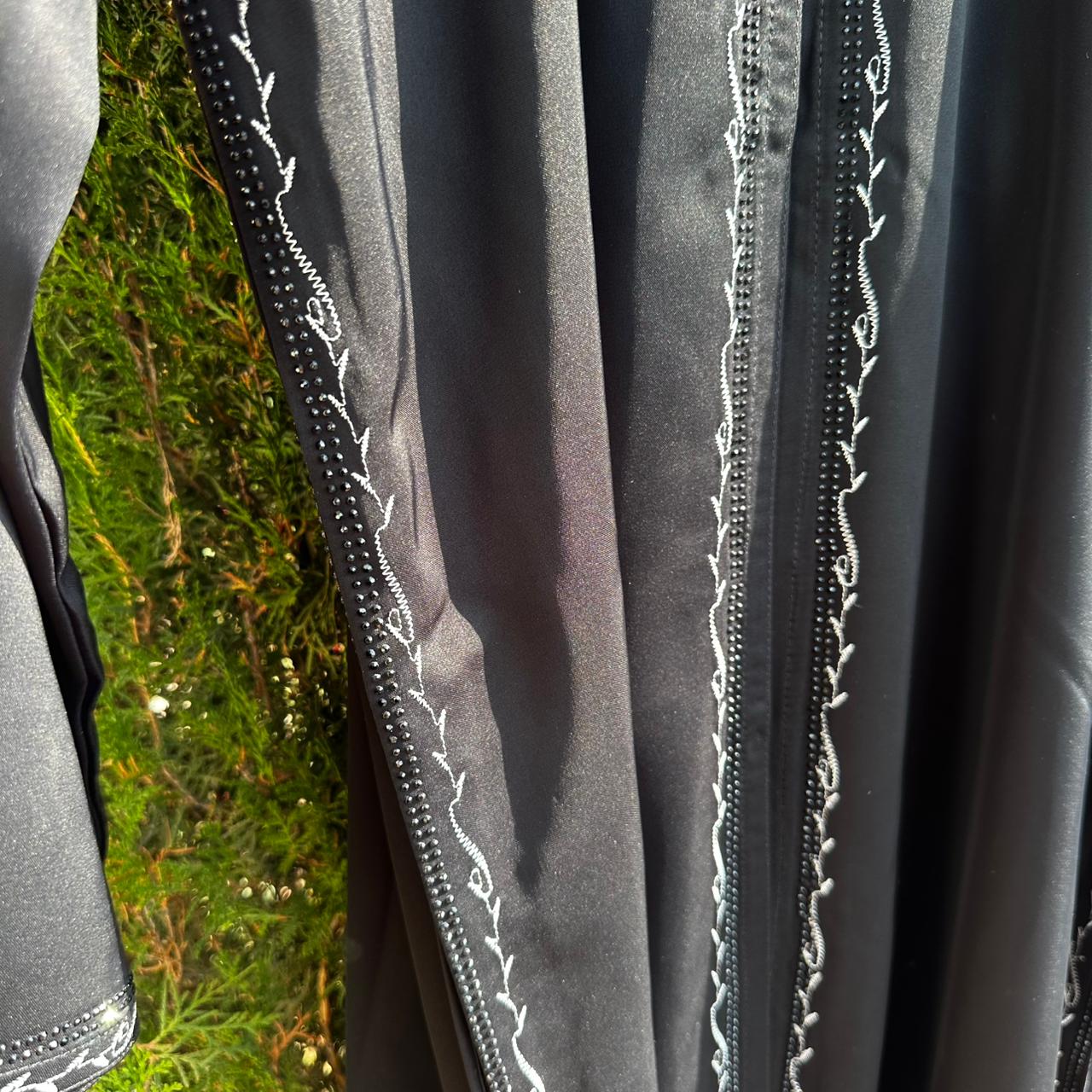 Noor Black Embroidered Abaya with Matching Hijab
